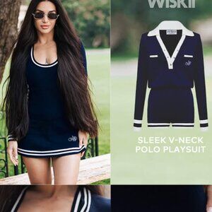 Wiskii Navy Polo Playsuit. ‼️Never Worn